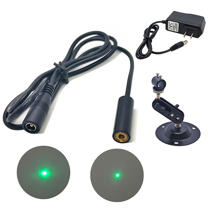 520nm 1mW~20mW Green Laser Module Focus Adjustable Dot Laser Locator Φ10X30mm